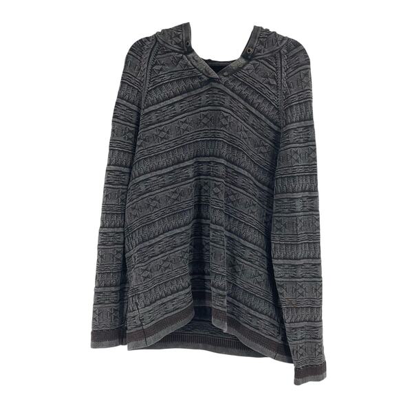 Carbon2Cobalt Aztec Western Textured Gray Hoodie Men’s XL Ranch Rodeo - Picture 1 of 11